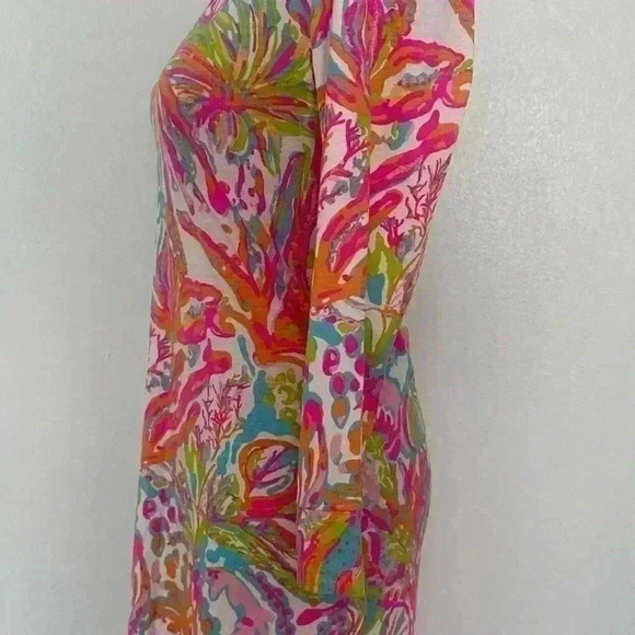 146. Lilly Pulitzer V-Neck Shift Dress Size Small - Picture 5 of 9